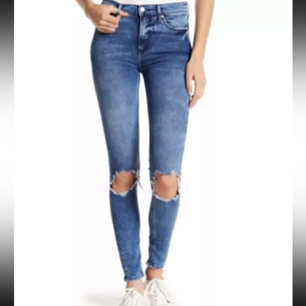 Free People Womens Jeans, Busted Skinny Jeans, Size 29 R